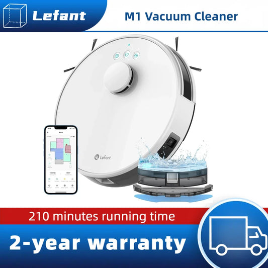 LEFANT M1 Robot Vacuum Cleaner with Multi-Floor Mapping, 4000Pa, 4000 mAh Battery, LDS Navigation,APP/Alexa,smart Home appliance