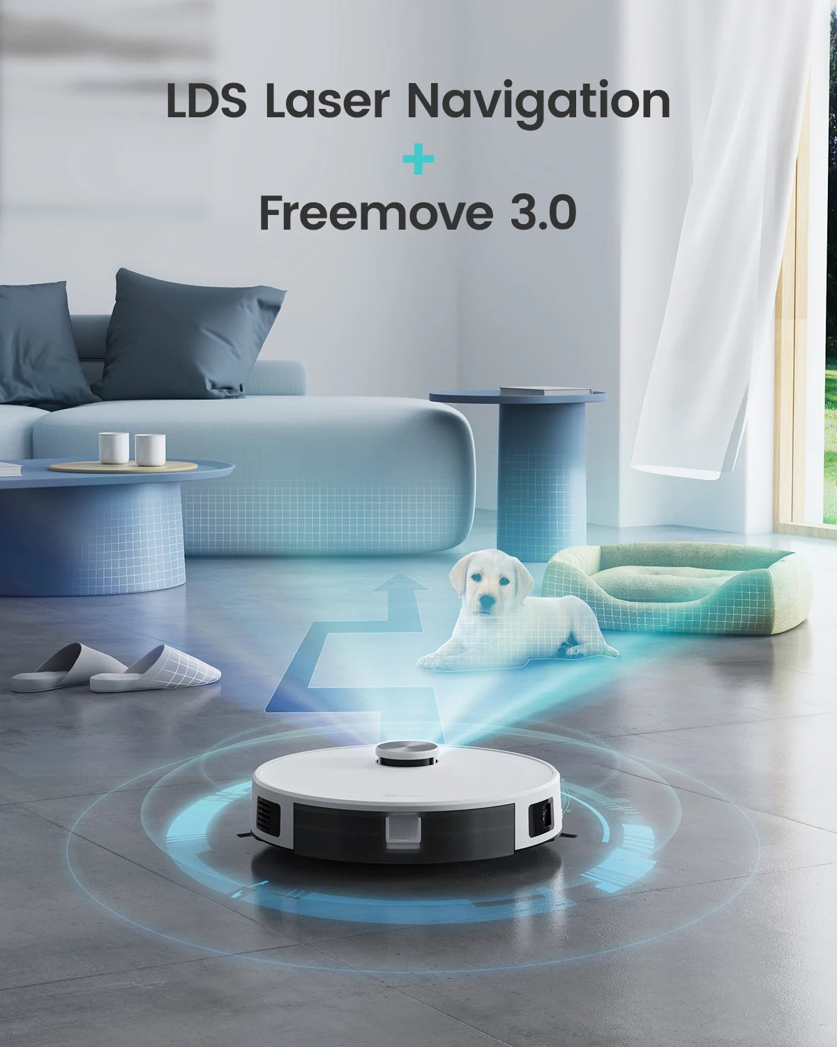 LEFANT M1 Robot Vacuum Cleaner with Multi-Floor Mapping, 4000Pa, 4000 mAh Battery, LDS Navigation,APP/Alexa,smart Home appliance