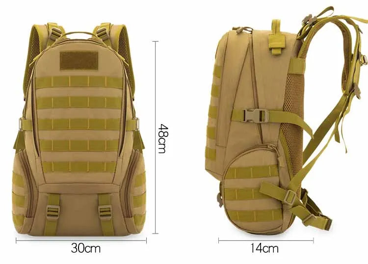 Large Bag Camouflage Backpack Men Outdoor Hiking Tactical Mountaineering Camping Bag Multi-functional Sports Travel Backpack